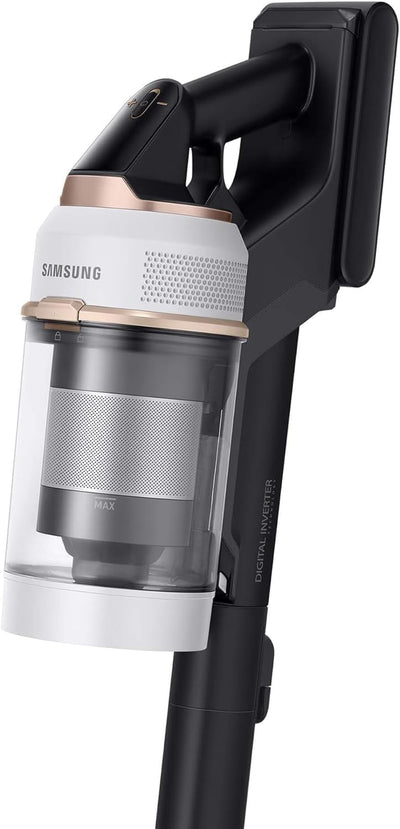 Samsung Bespoke Jet Plus CompleteClean Akku-Staubsauger, Teleskopierbar, All-in-one Clean Station, Inkl. Ersatz-Akku und Zubehör, Misty White, VS20B95C43W/WD, 210 W