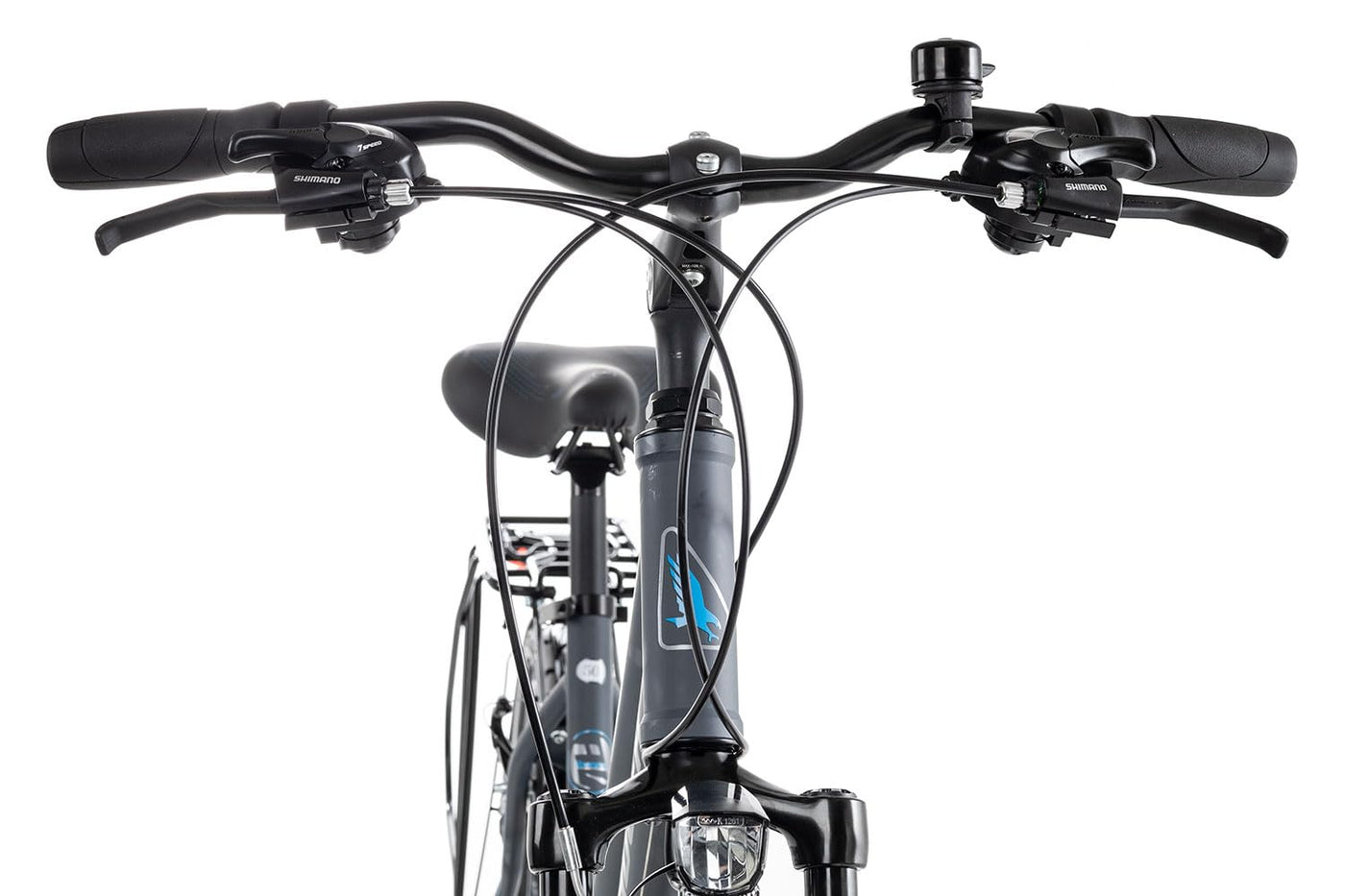 Adler Verona Trapez Damenrad 28 Zoll 21 Gang Trekkingrad aus Aluminium, Farbe:Darkgrey matt/Grey Blue, Rahmengröße:55 cm, Laufradgröße:28 Zoll