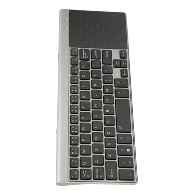 Annadue 2,4G Wireless Tastatur mit Touchpad Ziffernblock, Tragbare Ultrakompakte Vollständige QWERTY Tastatur und Touch Maus, mit USB Empfänger Fernbedienung für Notebook, Computer, TV