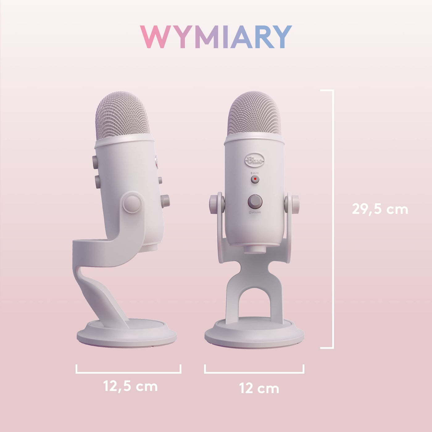 Logitech G Blue Yeti USB-Gaming-Mikrofon in Premiumqualität für Streaming, Blue VO!CE-Software, PC, Podcast, Studio, Computer-Mikrofon, Exklusive Streamlabs-Themes, Sonderedition - Weiß