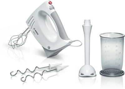 Bosch Hausgeräte MFQ3540 Handrührer, Grau, Weiß, 7,7 cm l x 20,1 cm w x 14,1 cm h