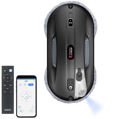 Sichler Exclusive Fenstersaugroboter: HOBOT-388 Profi-Fensterputz-Roboter, Sprüh-Funktion, App (Fensterputzautomat, Profi-Fensterputzroboter, Elektrischer Fensterreiniger)