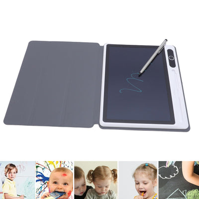 LCD Schreibtablett, Löschbares Zeichnungs Doodle Board mit Smart Lock Screen Funktion, One Touch Seitenlöschung, Tragbares Doodle Board für Lernen und Bildung (Black)