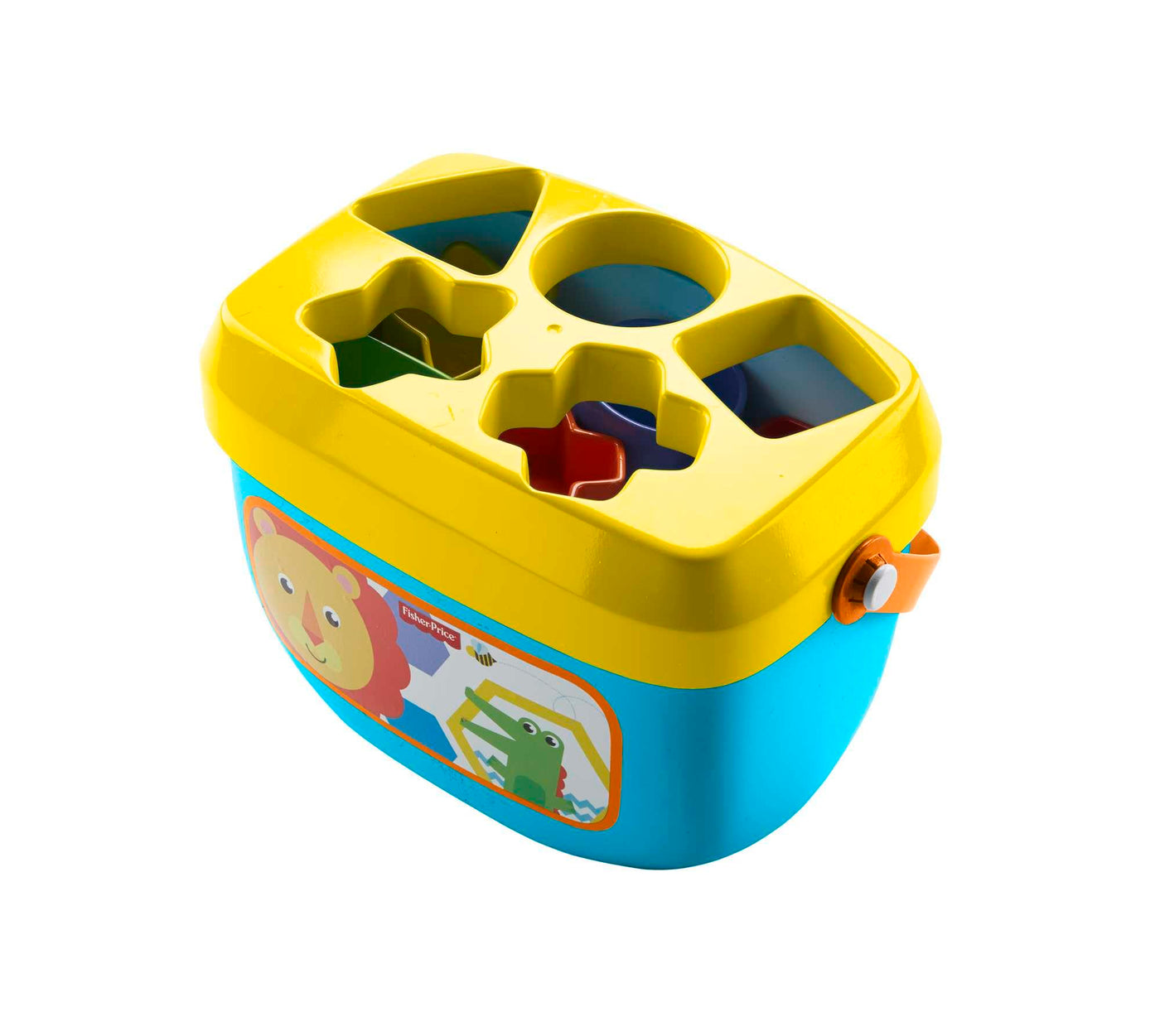 Fisher-Price Babys Erste Bausteine | Babyspielzeug ab 6 Monate, 9 Monate | Steckspiel ab 1 Jahr | Motorikspielzeug ab 6 Monate | Baby-Sortierspiel mit Sortierbox | Lern- & Formensortierspiel, FFC84