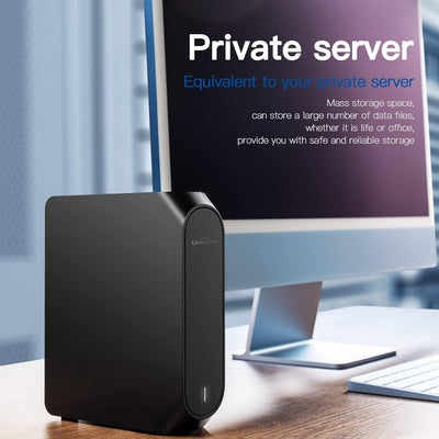 UnionSine 10TB Externe Festplatte, 3,5 Zoll USB 3.0 Backups HDD Tragbarefür für PC, Mac, TV, PS4, Schwarz HD3510