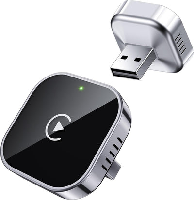 Jumpeak CarPlay Wireless Adapter 2025 Upgrade von Wired CarPlay auf Wireless, Mini-USB-Design für Autos mit Wired CarPlay, Plug und Play, Schnelle und Stabile Verbindung für CarPlay mit iPhone
