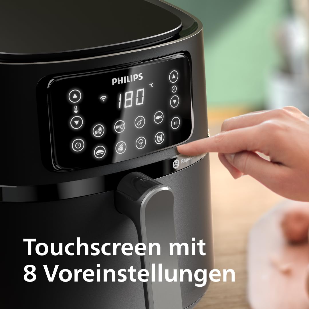 Philips Airfryer 5000 Serie XXL, 7,2L (1,4Kg), 16-in-1 Airfryer, Wifi Verbunden, 90% Weniger Fett Mit Rapid Air Technologie, Rezepte-App (HD9285/90)