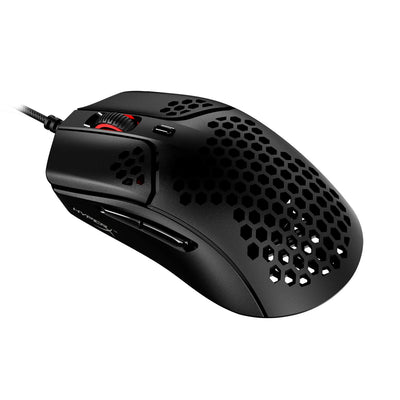 HyperX Pulsefire Haste Gaming-Maus – Ultraleicht, 59g, Wabenschale, Hex-Design, HyperFlex-Kabel, bis zu 16.000 DPI, 6 programmierbare Tasten