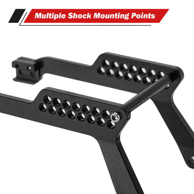 INJORA Aluminium Universal LCG Chassis-Rahmen Kit für 1/18 TRX4M Standard-Karosserien Defender Bronco High Trail K10 F150 Lay Down Servos