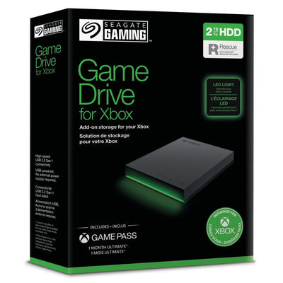Seagate Game Drive Xbox 2TB tragbare externe Festplatte 2.5 Zoll, USB 3.0, Xbox One, X/S, Grau, STKX2000403