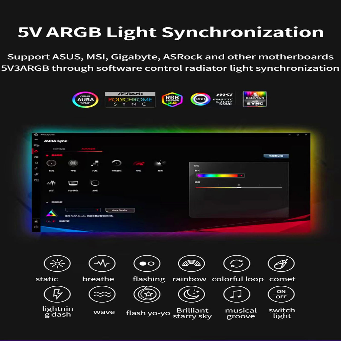 TZMRIT 2-in-1 ARGB PWM Fan Hub mit Controller,9 x 4 Pin PWM Fan Connectors,9 x 5V 3PIN ARGB Ports,Magnetische Basis und SATA Power 18 Port,RGB Hub mit einstellbarer Geschwindigkeit