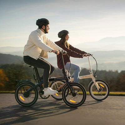 ADO E-Bike Air Carbon Elektrofahrrad, ebike Damen/ebike Herren,Bike,klapprad Riemenantrieb 14,5Kg IPS LCD Display, GPS,ADO APP,250W(Schwarz)