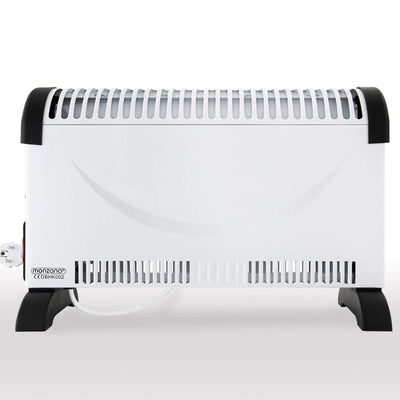 Monzana® Konvektor Elektroheizer 2000 W inkl. 24 Std. Timer 3 Heizstufen Thermostat Elektro Heizkörper Heizer elektrische Heizung Elektroheizung