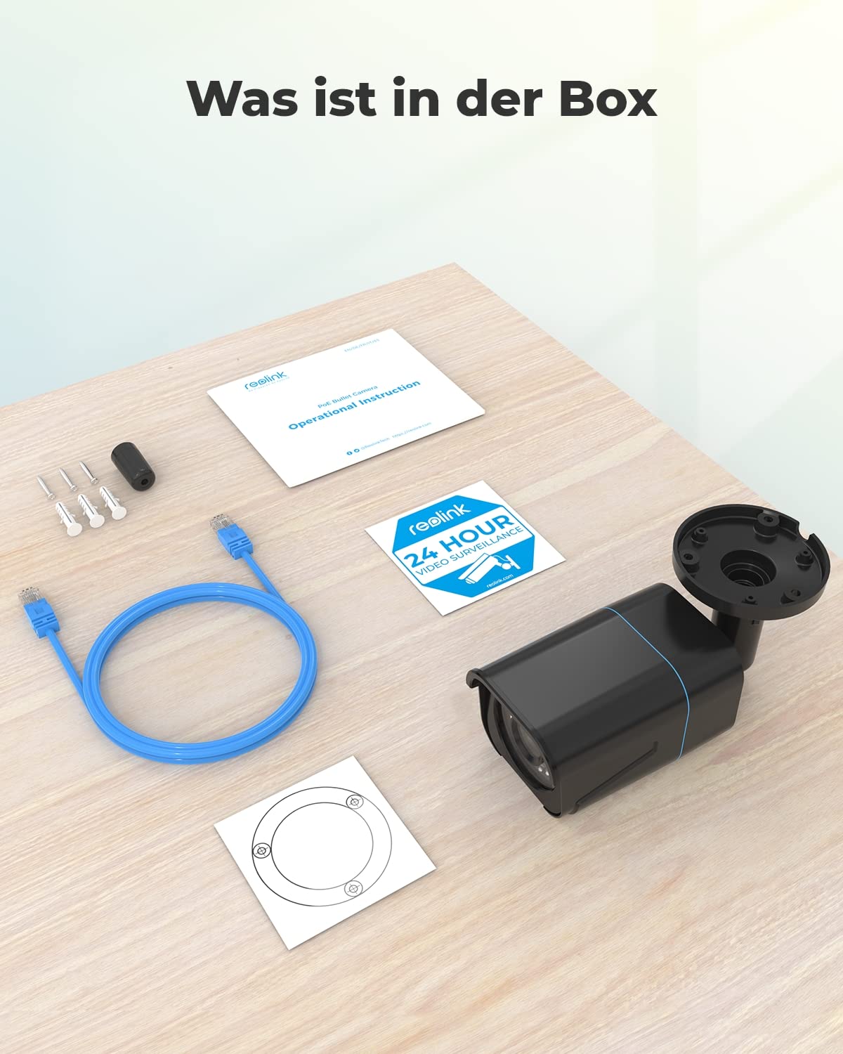 Reolink 4K Smarte PoE Überwachungskamera Aussen mit Personen-/Fahrzeug-/Tiererkennung, 8MP IP Kamera mit microSD Kartensteckplatz, Audio, IR Nachtsicht, Wasserfest, Zeitraffer, RLC-810A Schwarz