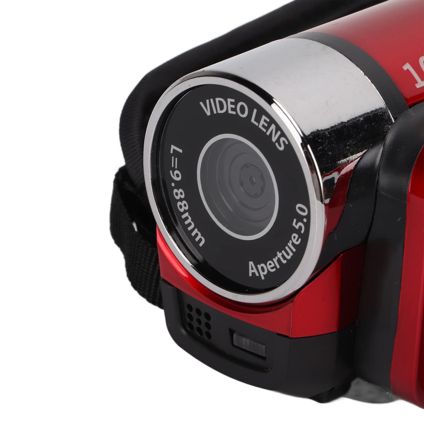 4K 48MP Digital Video Camera Camcorder, 16X Digitalzoom Kamera Video Recorder 2,7 Zoll 270° drehbarer Bildschirm Videokamera für Anfänger und (Rot)