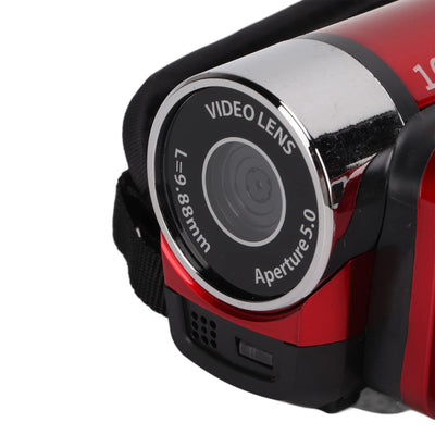 4K 48MP Digital Video Camera Camcorder, 16X Digitalzoom Kamera Video Recorder 2,7 Zoll 270° drehbarer Bildschirm Videokamera für Anfänger und (Rot)