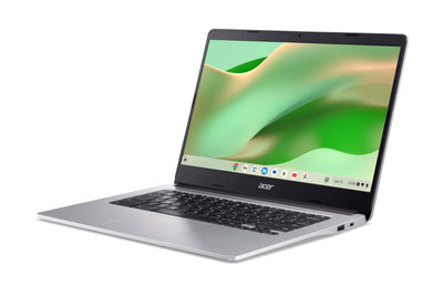 Acer Chromebook 314 (CB314-2H-K0VA) Laptop | 14" FHD Display | MediaTek Octa-Core ARM Cortex A73/A53 (MT8183) | 4 GB RAM | 64 GB eMMC | Mali-G72 MP3 GPU | Google ChromeOS | Silber
