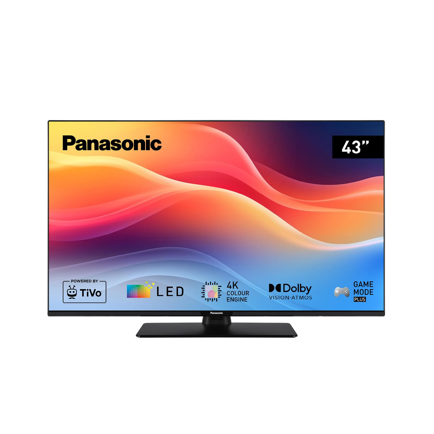 Panasonic TB-43W61AEZ, W61 Serie, 43 Zoll, 4K Ultra HD LED Smart TV, 2025, TiVo, Dolby Vision & Atmos, Game Mode Plus, Alexa & Google Sprachsteuerung, Schwarz