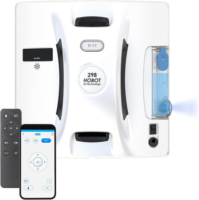 Sichler Haushaltsgeräte Fensterputzroboter: HOBOT-298 Profi-Fensterputz-Roboter mit Sprüh-Funktion, App-Steuerung (Hobot Fensterputzroboter, Profi Fensterputzroboter, Fensterreinigung)