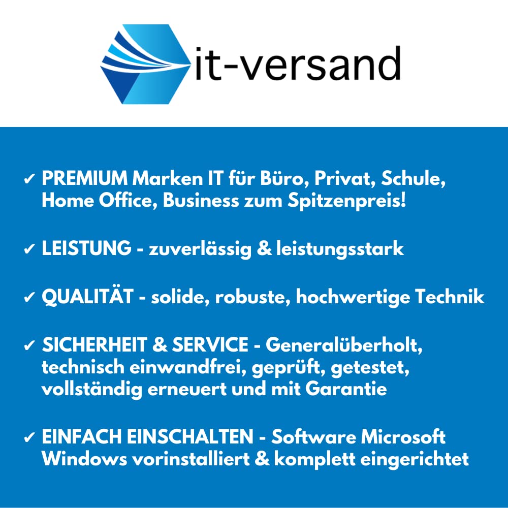 Lenovo ThinkCentre M910q Tiny Intel Quad Core i5 512GB SSD Festplatte 8GB Speicher Windows 11 Pro inkl. W-LAN Business Desktop Computer Mini PC (Generalüberholt)