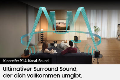 Samsung HW-Q935GD 9.1.4-Kanal Q-Soundbar für TV-Geräte, 2.0.2-Kanal-Rücklautsprecher, Bluetooth-Lautsprecher mit kabellosem Dolby Atmos / DTS:X, Q-Symphony [2024]