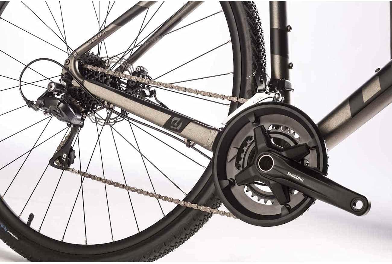 Airtracks 28 Zoll Herren Gravel Bike STERRATO 3.0 Fahrrad 2 x 8 Gang Shimano Claris RD-R2000 8-Fach (55cm (für Körpergröße 175-188cm))