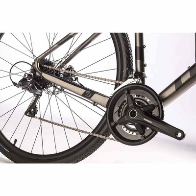Airtracks 28 Zoll Herren Gravel Bike STERRATO 3.0 Fahrrad 2 x 8 Gang Shimano Claris RD-R2000 8-Fach (55cm (für Körpergröße 175-188cm))