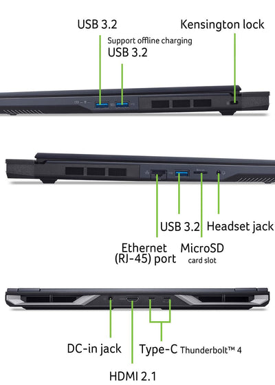 Acer Predator Helios Neo 16 AI (PHN16-73-963H) Gaming Laptop, 13 Tops, 16" WQXGA IPS 240Hz Display, Intel Core Ultra 9 275HX, 32 GB RAM, 1 TB SSD, NVIDIA GeForce RTX 5070, Windows 11, QWERTZ Tastatur