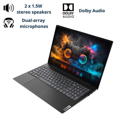 Lenovo V15 39,6 cm (15,6 Zoll) FHD Display, AMD Ryzen 5 5500U Hexa-core Prozessor (Beat Intel i7-1065G7), 16GB RAM, 512GB SSD, HDMI, RJ45, Ziffernblock, WLAN, Windows 11