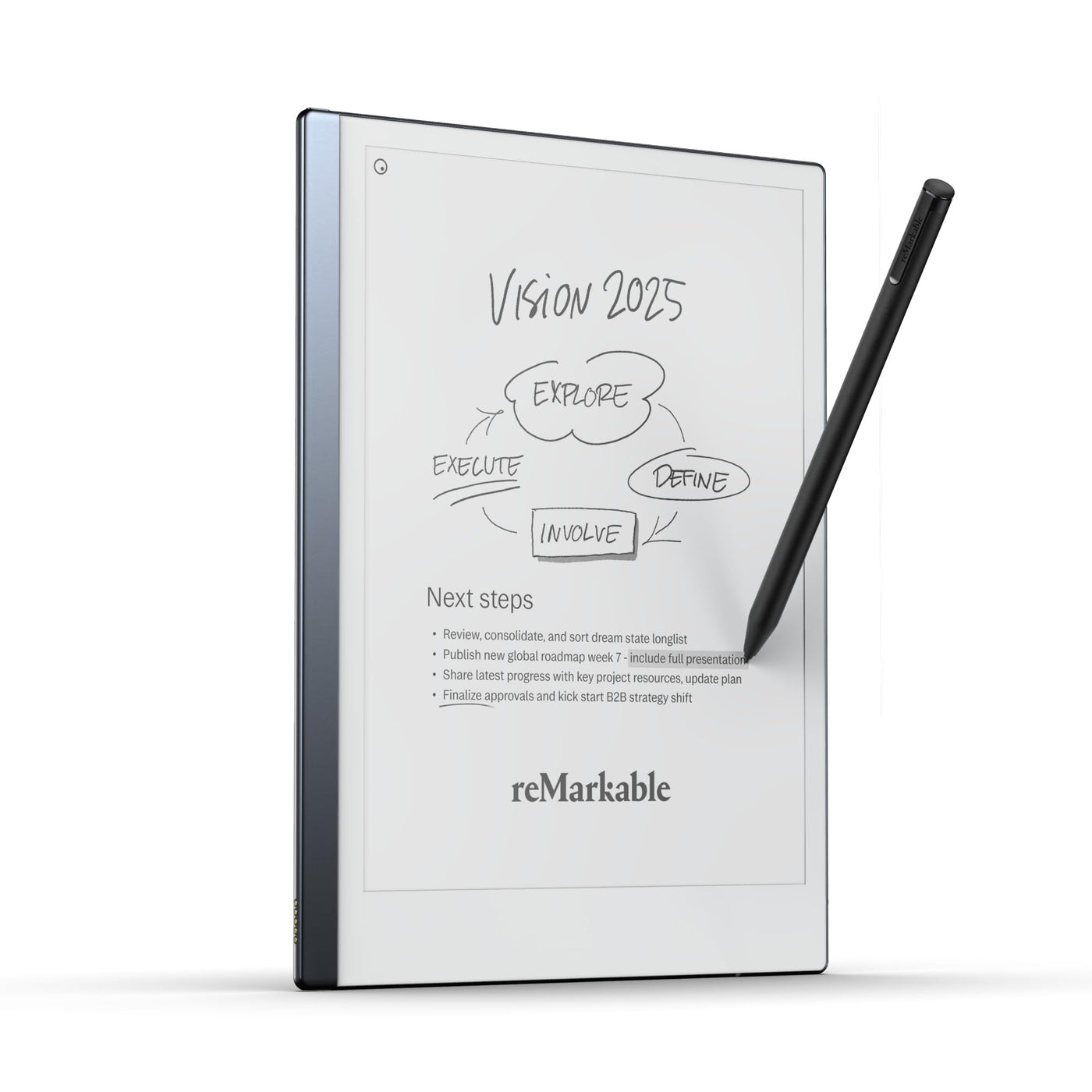 reMarkable 2 Bundle | 10,3 Zoll reMarkable 2 Papier-Tablet und Marker Plus Pen mit integriertem Radiergummi