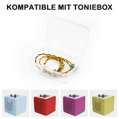 2 Stücke Ersatz Tasten Kabel mit Schraubendreher für Toniebox Lautstärkeregler Tasten Ohren (Nur Tasten Kabel), Mikrotaster Button Reparatur Zubehör Kompatible mit Toniebox Lautstärkeregler Tasten