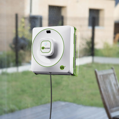 Wiizzee Fensterputzroboter NV01, Schlank, leise, 3 Reinigungsmodi (N / Z / NZ), Steuerungsmethode App, Ferngesteuert, Weiß