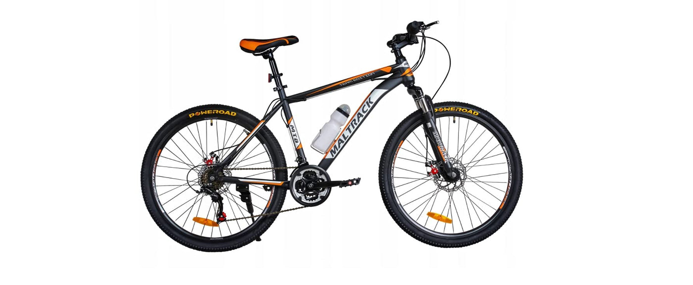 BDW Mountainbike 18 Gang Schaltung, Scheibenbremse 26 Zoll Reifen | 18 Zoll Rahmen MTB | Additive ! (Rot)