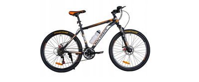 BDW Mountainbike 18 Gang Schaltung, Scheibenbremse 26 Zoll Reifen | 18 Zoll Rahmen MTB | Additive ! (Rot)