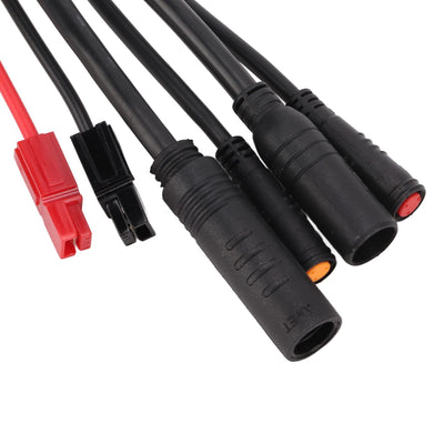 SPYMINNPOO Ebike Motor Controller, 250W 350W DC 36V 48V Elektrofahrrad Wasserdichter ESC mit GD01 Display 1 Bis 2 Kabel Komplettset