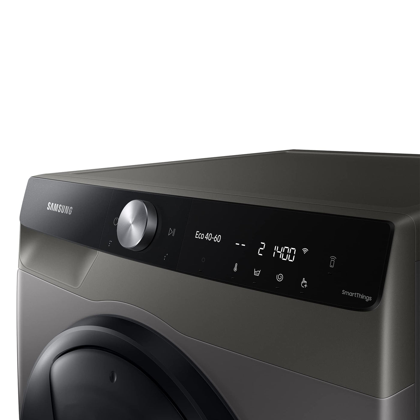 Samsung WD90T754ABX/S2 Waschtrockner, 9/6 kg, 1400 U/min, QuickDrive Option, AddWash, Ecobubble, Simple Control-Bedienkonzept, Air Wash, SuperSpeed 39 Min, Hygiene-Dampfprogramm, Inox