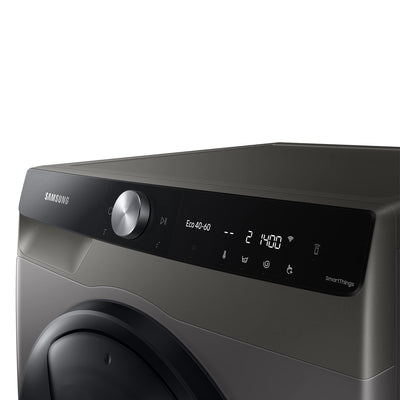 Samsung WD90T754ABX/S2 Waschtrockner, 9/6 kg, 1400 U/min, QuickDrive Option, AddWash, Ecobubble, Simple Control-Bedienkonzept, Air Wash, SuperSpeed 39 Min, Hygiene-Dampfprogramm, Inox