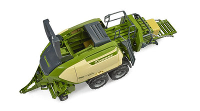 bruder 02033 - Krone Big Pack 1290HDP VC mit 2 Quaderballen - 1:16 Landwirtschaft, Ballenpresse, Bauernhof, Feldarbeit, Erntemaschine, Traktor Zubehör, Anhänger, Stroh, Heupresse, Ballenwickler