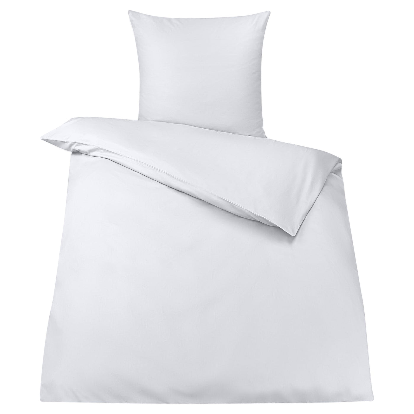 Rosentahl Baumwoll-Bettwäsche-Set atmungsaktiv Deckenbezug & Kissenbezug - Allergikerfreundlich, sorgt für erholsamen Schlaf ohne Hautirritationen - Bettbezug, Bettdeckenbezug,(Weiß, 200x220cm) 3tlg