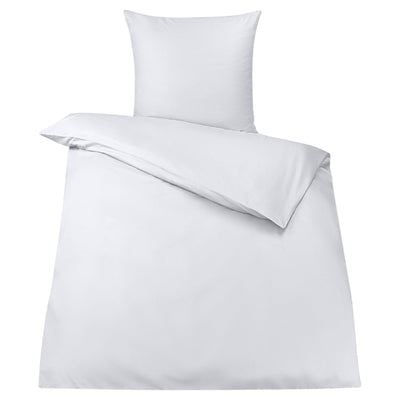 Rosentahl Baumwoll-Bettwäsche-Set atmungsaktiv Deckenbezug & Kissenbezug - Allergikerfreundlich, sorgt für erholsamen Schlaf ohne Hautirritationen - Bettbezug, Bettdeckenbezug,(Weiß, 200x220cm) 3tlg