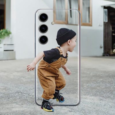 Samsung Galaxy S24 FE Hülle personalisiert mit foto. Handyhülle aus Silikon selbst gestalten Samsung Galaxy S24 FE. Geschenke personalisiert für frauen, mann, kinder,valentinstag, weihnachten