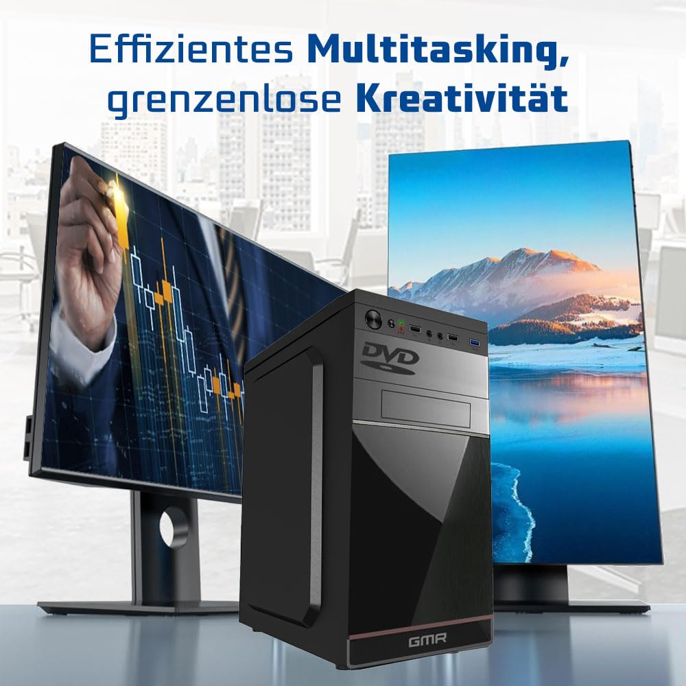 Intel i7 - Business Office Multimedia Computer mit 3 Jahre Garantie! | 32 GB RAM | 1000GB SSD | USB 3.0 | Windows 11 Prof. 64-Bit | WiFi 600 und Bluetooth 5