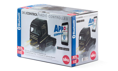 siku 6731, Volvo FH16 LKW, 1:32, Metall/Kunststoff, Schwarz, Ferngesteuert, Ohne Fernsteuermodul, Steuerung via App oder Gaming Controller möglich
