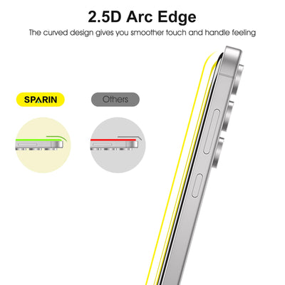 SPARIN für Samsung Galaxy S24 FE Panzer Schutz Glas, mit Positionierhilfe, HD-klar Schutzglas und Kameraschutz für Samsung S24 FE, 6,7 Zoll, Anti-Kratz & Blasen