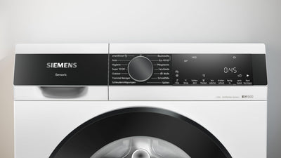 Siemens WG44G2F41, iQ500, Waschmaschine 9 kg, 1400 UpM, automatische Fleckenentfernung, weniger Bügeln mit smartFinish, varioSpeed für schnelles Waschen, i-Dos, Nachlegefunktion, aquaStop, Weiß
