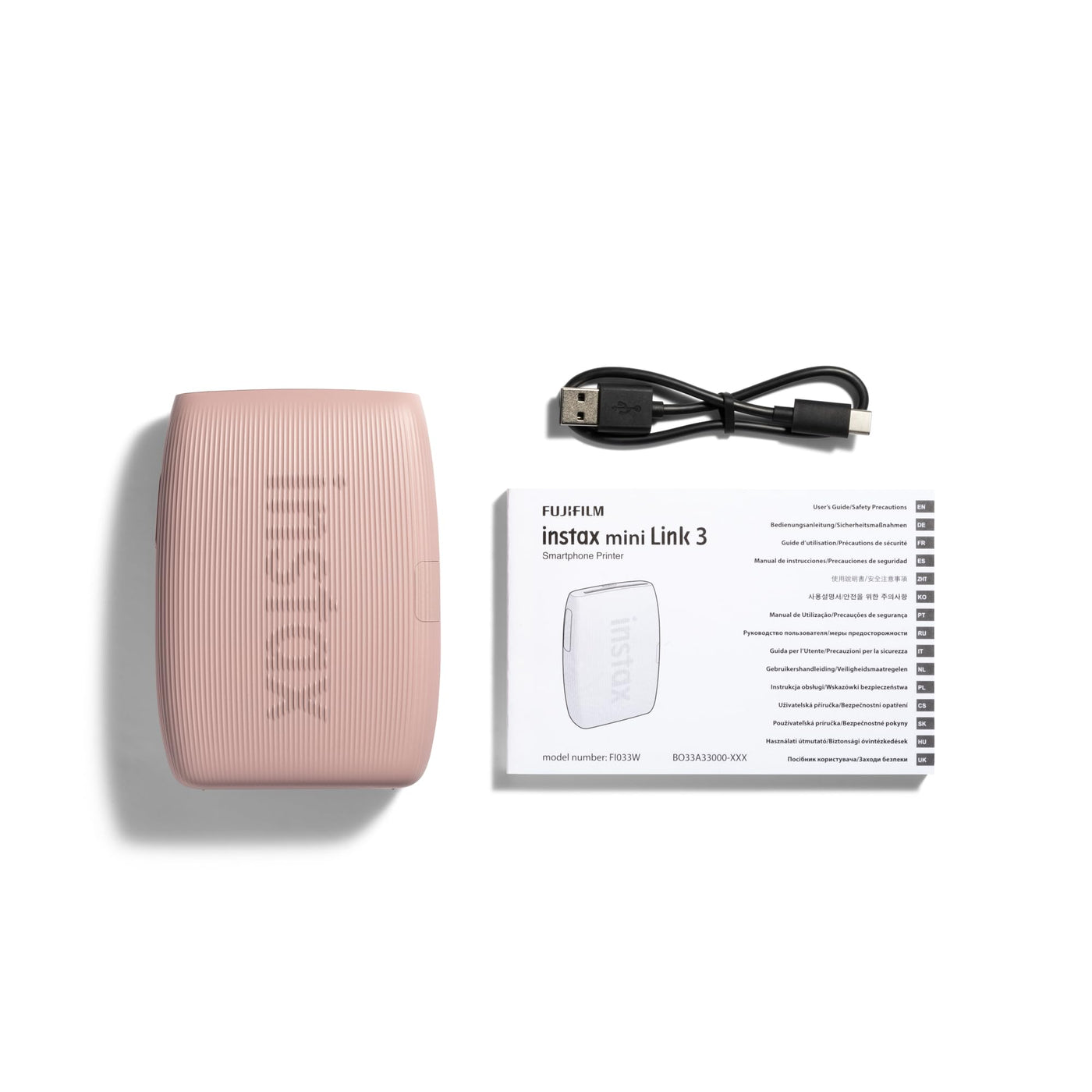 INSTAX mini Link 3 Smartphone Photo Printer, Rose Pink