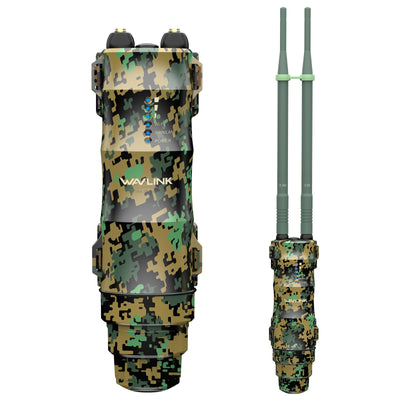 WAVLINK N300 Outdoor WLAN Repeater Greenwood, wetterfester 300Mbit/s WLAN Access Point/Verstärker unterstützt Passive/Active PoE, AP/Router/Repeater Modi, 100Mbit/s WAN/LAN, WPA2, EU-Netzteil