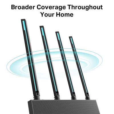 TP-Link Archer C88 Dualband Gigabit WLAN-Router (1300Mbit/s 5GHz + 600Mbit/s 2,4GHz, 4 Gigabit LAN-Port, MU-MIMO, WPA3, Gast-Netzwerk, Unterstützt Keine DSL-Funktion