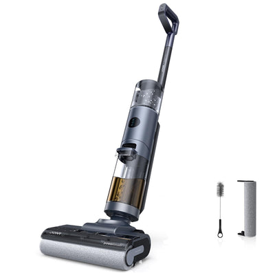 JONR ED12 Pro Nass Trockensauger Akku, Kabelloser Saugwischer, Dreikantenreinigung, Heißwasser-Selbstreinigung Heißluft-Trocknung, 850mL Wassertank, Anti-Verwirrungs-Haar für Hartböden, Tierhaare
