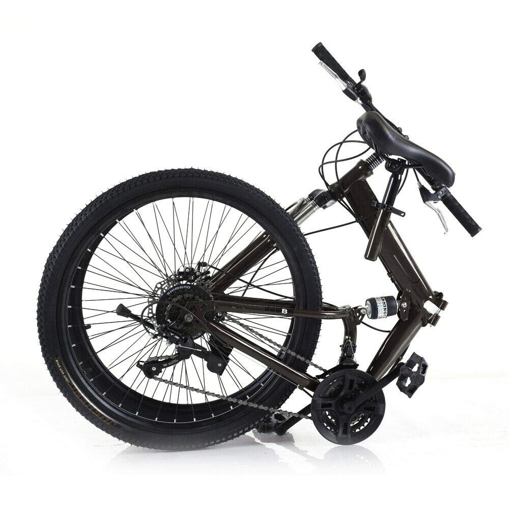 WSIKGHU Faltrad für Erwachsene 26 Zoll Mountainbike Faltrad Rennrad Faltrad 21 Gang Erwachsenenfahrrad 150 KG Offroad-Fahrrad Cityrad faltbar Fahrrad aus Kohlenstoffstahl